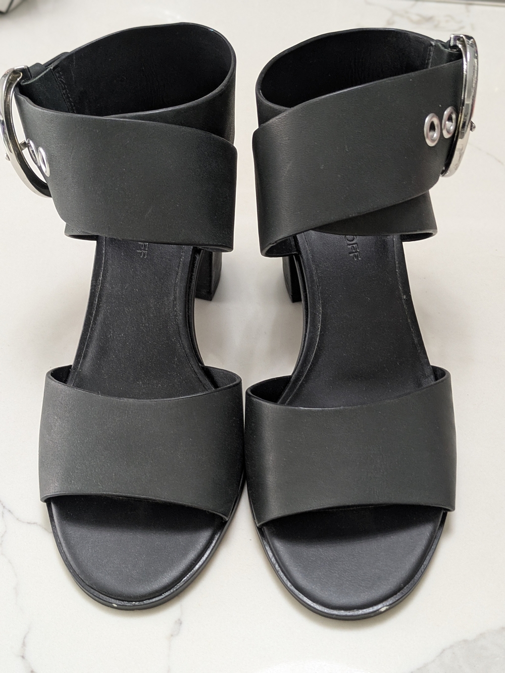 NWOT Rebecca Minkoff Black City Sandals 7B
